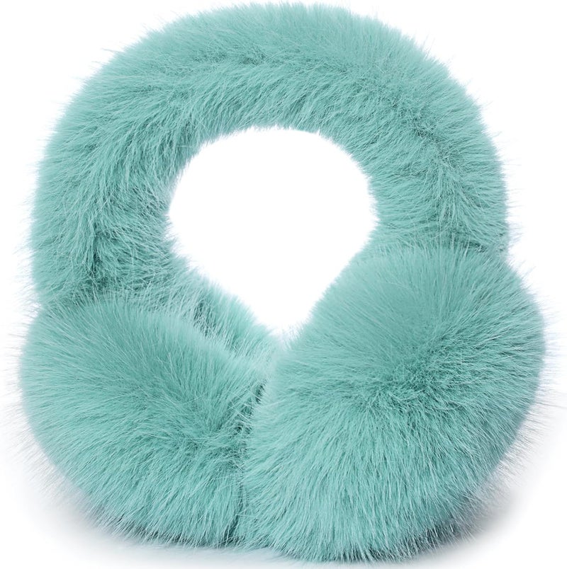 Mottico Winter Ear muffs for Women Men, Fluffy Ear Warmer with Thick Faux Ear Covers, Foldable for Convenience! - Image 1